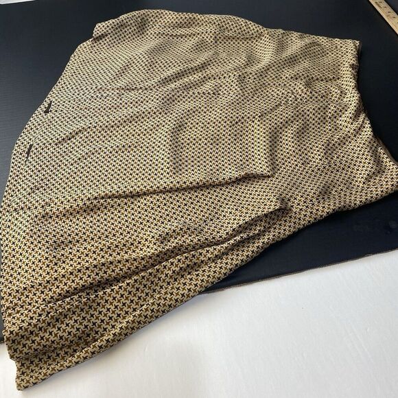 Nine West Brown Print Skirt 100% silk size 12 Women's Casual Workwear Zip - Picture 6 of 14